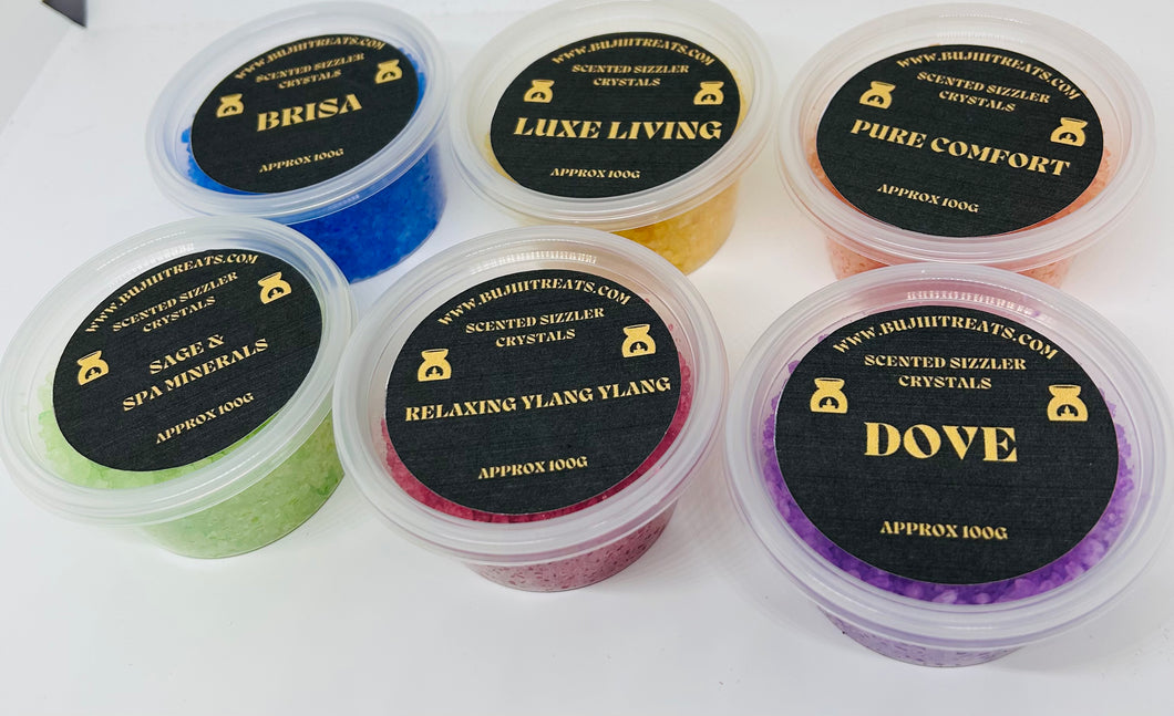 Scented sizzler crystals