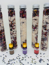 Load image into Gallery viewer, Large Test Tube Bath Salts | Lavender Bath Salts | Bulk Bath Salts | Home Spa | Aromatherapy | Luxury Bath Soak | Relax | Indulge
