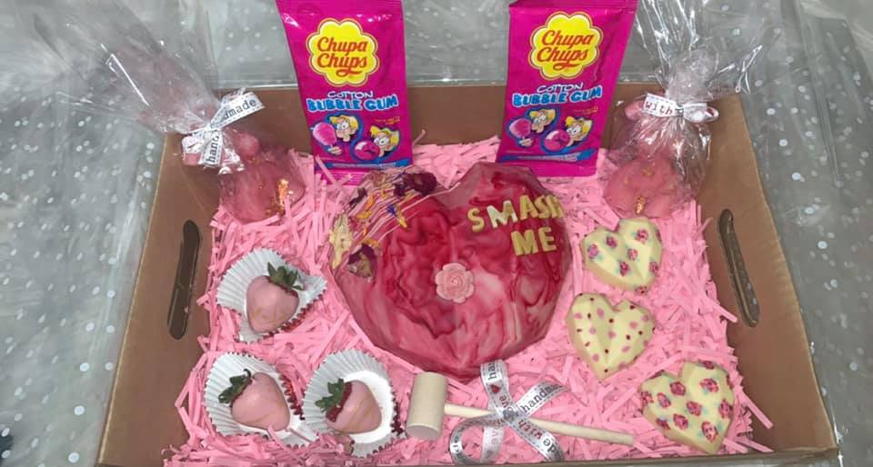 Breakable Customised Chocolate Heart