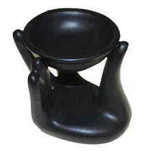 Load image into Gallery viewer, Healing Hand Wax/Oil Burner Black
