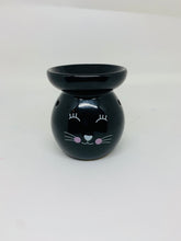 Load image into Gallery viewer, Black Cat Face Wax Burner
